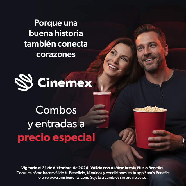 Sam's Club samsclub samsbenefits hazte socio cine viajes hot deals restaurantes educacion ropa accesorio mascotas salud entretenimiento fitness puntos