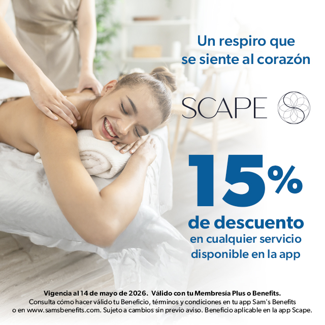 Sam's Club samsclub samsbenefits hazte socio cine viajes hot deals restaurantes educacion ropa accesorio mascotas salud entretenimiento fitness puntos