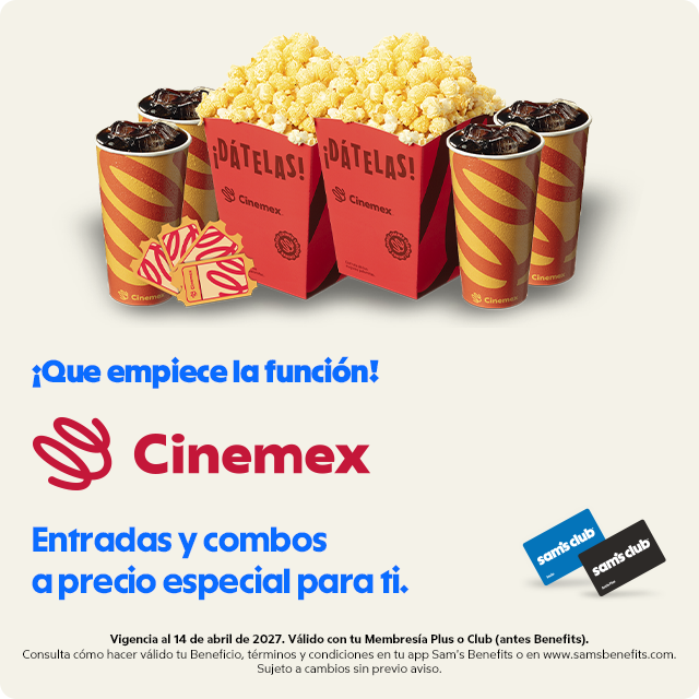 Sam's Club samsclub samsbenefits hazte socio cine viajes hot deals restaurantes educacion ropa accesorio mascotas salud entretenimiento fitness puntos