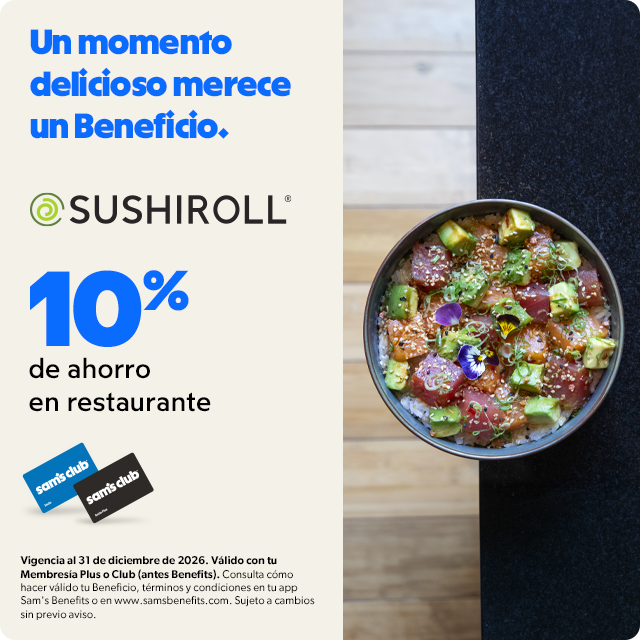 Sam's Club samsclub samsbenefits hazte socio cine viajes hot deals restaurantes educacion ropa accesorio mascotas salud entretenimiento fitness puntos