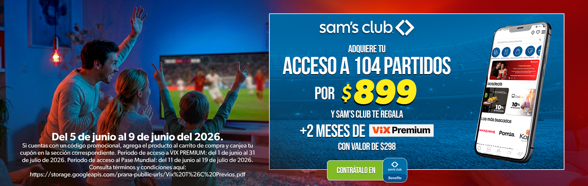 Sam's Club samsclub samsbenefits hazte socio cine viajes hot deals restaurantes educacion ropa accesorio mascotas salud entretenimiento fitness puntos