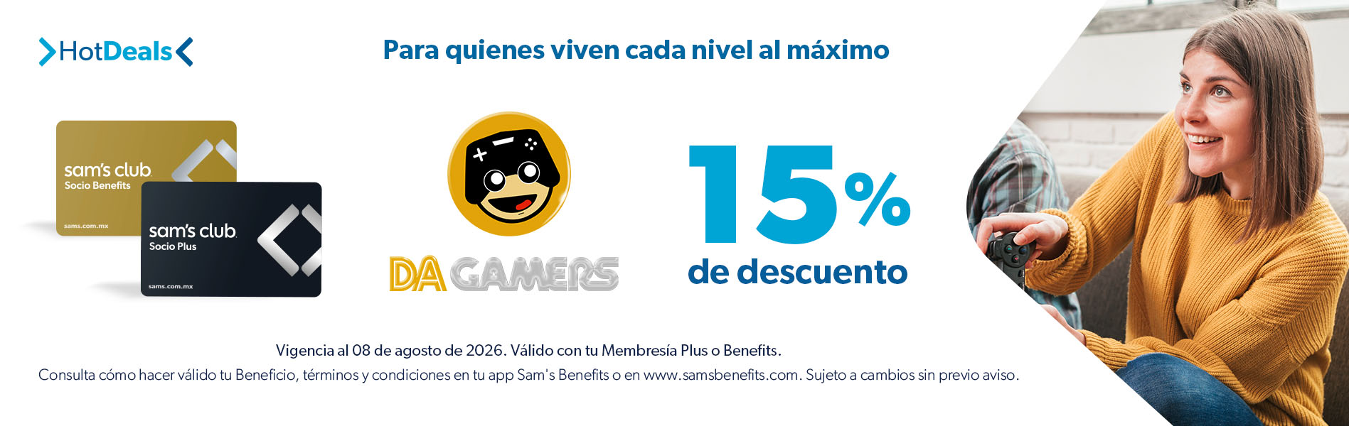 Sam's Club samsclub samsbenefits hazte socio cine viajes hot deals restaurantes educacion ropa accesorio mascotas salud entretenimiento fitness puntos