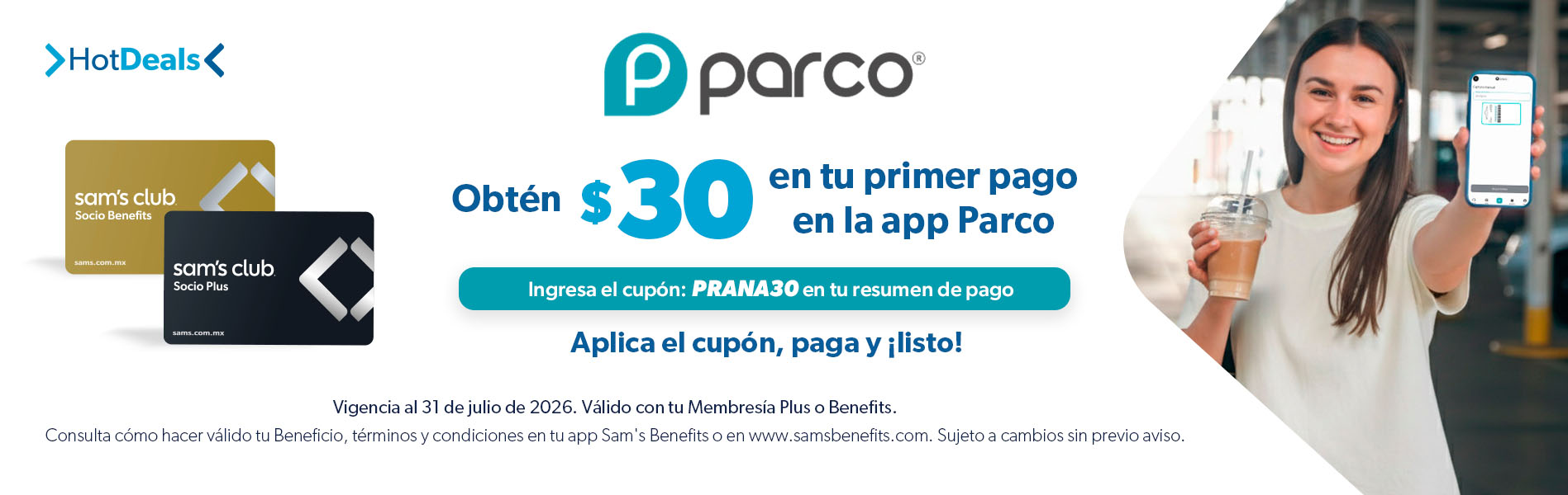 Sam's Club samsclub samsbenefits hazte socio cine viajes hot deals restaurantes educacion ropa accesorio mascotas salud entretenimiento fitness puntos