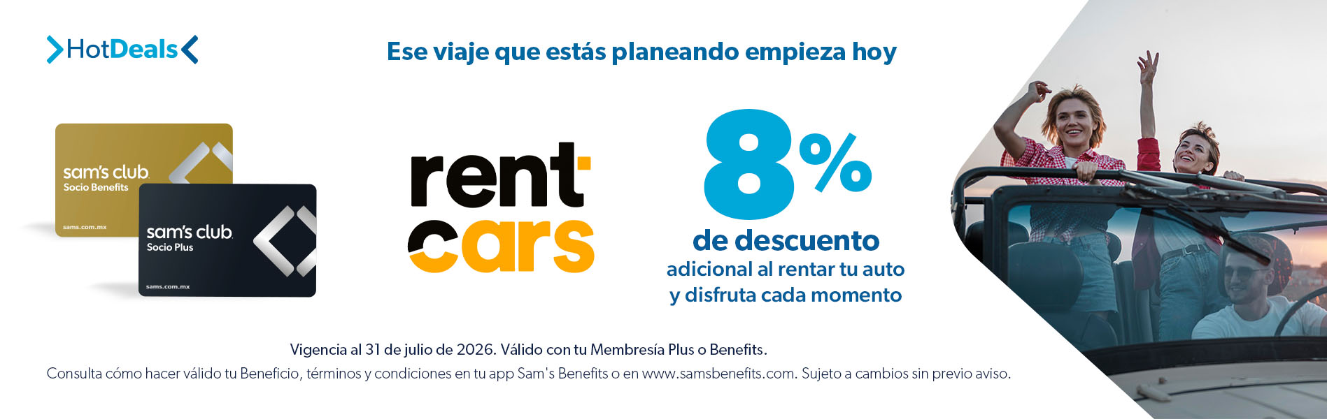 Sam's Club samsclub samsbenefits hazte socio cine viajes hot deals restaurantes educacion ropa accesorio mascotas salud entretenimiento fitness puntos