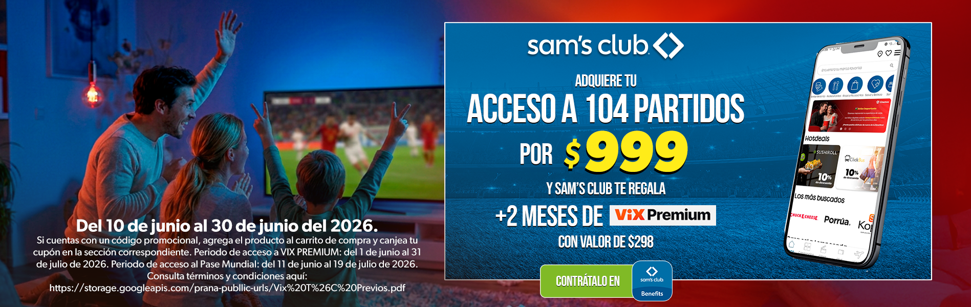Sam's Club samsclub samsbenefits hazte socio cine viajes hot deals restaurantes educacion ropa accesorio mascotas salud entretenimiento fitness puntos